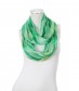 Damen Loop Schal, schmal, grün