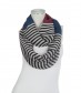 Damen Loop Schal, schmal, blau