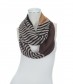 Damen Loop Schal, schmal, braun