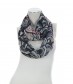 Damen Loop Schal, schwarz