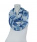 Damen Loop Schal, schmal, blau