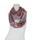 Damen Loop Schal, schmal, rosa