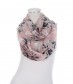 Damen Loop Schal, schmal, rosa