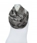 Damen Loop Schal, grau