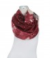 Damen Loop Schal, metallic, rot