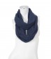 Loop Schal, schmal - einfarbig, navy