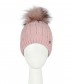 Mütze mit Teddy Innenfutter, rosa