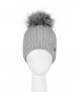 Mütze mit Teddy Innenfutter, grau