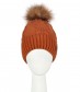 Mütze mit Teddy Innenfutter, orange
