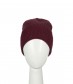 Damen Basic Strick Mütze, weinrot