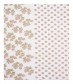 Halstuch - Blumen und Punkte, beige