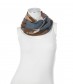 Damen Loop Schal - grafisches Muster, beige
