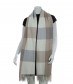 Damen Winterschal - Karo Muster, creme