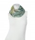 Damen Loop Schal - gemustert, grün