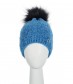 Wintermütze mit Teddy Innenfutter, blau