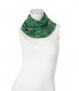 Damen Loop Schal, metallic, grün