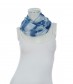 Damen Loop Schal, schmal, blau
