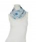 Damen Loop Schal, schmal, blau