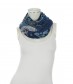 Damen Loop Schal, blau