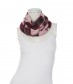 Damen Loop Schal, schmal, rot