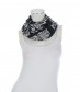 Damen Loop Schal, schmal, schwarz