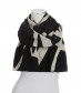 Schal, schwarz