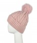 Mütze mit Teddy Innenfutter, rosa