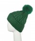 Mütze mit Teddy Innenfutter, grün