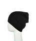 Basic Beanie Mütze - Feinstrick, schwarz