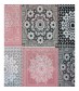 Damen Loop Schal - Muster Mix alt rosa