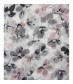 Damen Halstuch - Blumen Muster, grau