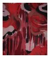 Damen Loop Schal, rot