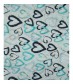 Damen Loop Schal, schmal, blau