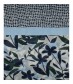 Damen Loop Schal, schmal, blau