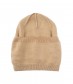 Basic Beanie Mütze - Feinstrick, beige