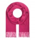 Damen Schal - einfarbiger Winterschal, pink