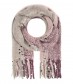 Damen Winterschal - Webmuster, rosa