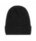 Damen Basic Strick Mütze, schwarz