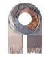 Damen Winterschal - Karo Muster, beige