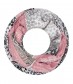 Damen Loop Schal - Muster Mix alt rosa