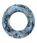 Damen Loop Schal - Batik, schmal, blau