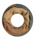 Damen Loop Schal - geometrisch, braun