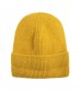 Basic Beanie Mütze - Feinstrick, gelb