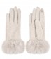 Damen Handschuhe, creme