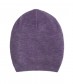 Basic Beanie Mütze - Feinstrick, lila