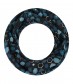 Loop Schal, schmal - metallic, blau