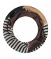 Damen Loop Schal, schmal, braun