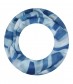 Damen Loop Schal, schmal, blau