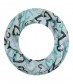 Damen Loop Schal, schmal, blau