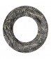 Damen Loop Schal, schmal, schwarz